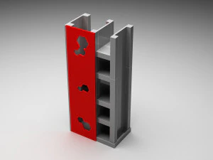 Multi-functional anaquel 3D Model
