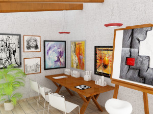 Artist room Model 3D