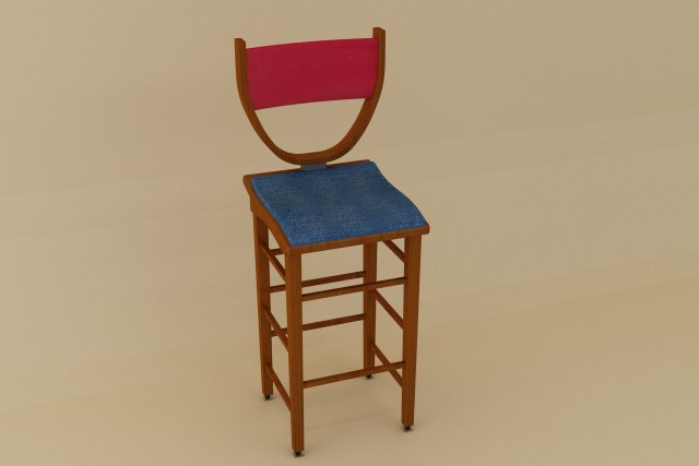 Chair 3D Model .c4d .max .obj .3ds .fbx .stl .blend
