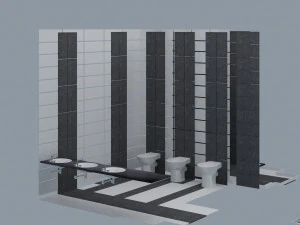 Public bath 3D Model