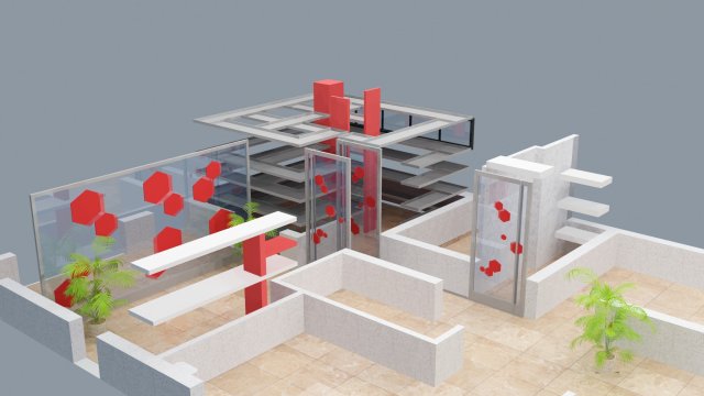 Warehouse small place Model 3D .c4d .max .obj .3ds .fbx .stl .blend 