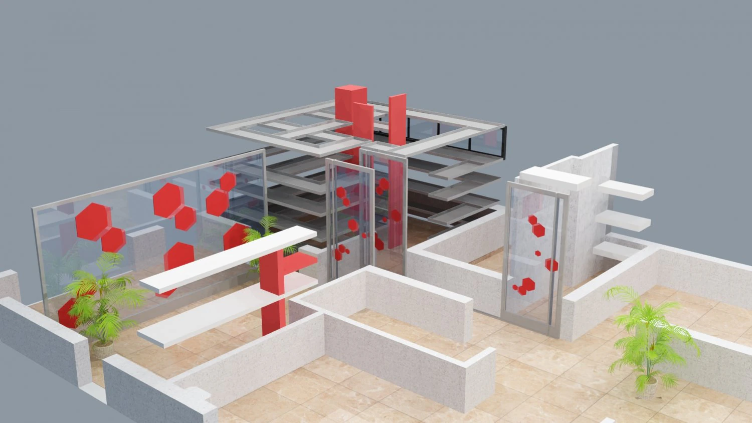Warehouse small place 3D Model .c4d .max .obj .3ds .fbx .stl .blend