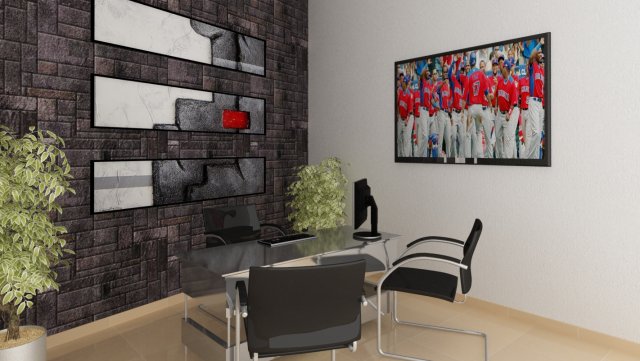 Officeinterior Model 3D .c4d .max .obj .3ds .fbx .stl .blend 