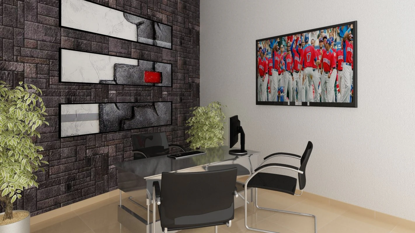 Officeinterior 3D Model .c4d .max .obj .3ds .fbx .stl .blend 