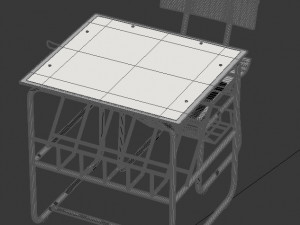 Chair and study Model 3D
