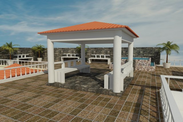 Rural house 2 3D 모델 .c4d .max .obj .3ds .fbx .stl .blend 
