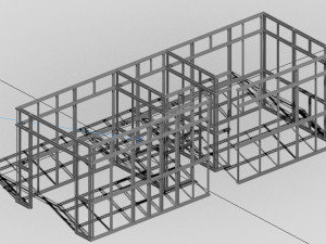 Lightweight structure system animated 3D 模型