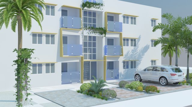 Building repdom santiago 3Dモデル .c4d .max .obj .3ds .fbx .stl .blend 