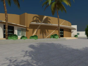 Auditorium exterior repdom 3D Model