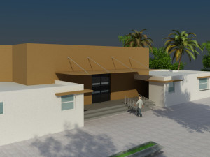 Auditorium exterior repdom 3D Модель