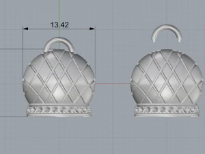 chantecler earrings 3D Model