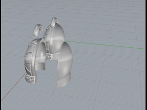chantecler earrings Modelo 3D