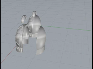 chantecler earrings 3D Model
