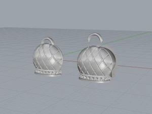 chantecler earrings 3D Model