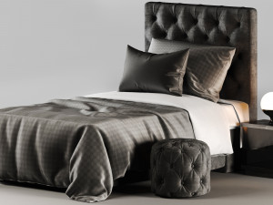 soverom inspirasjon single bed 3D Model
