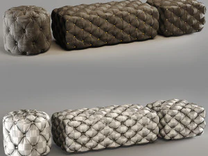 set for bed collection 3D Model