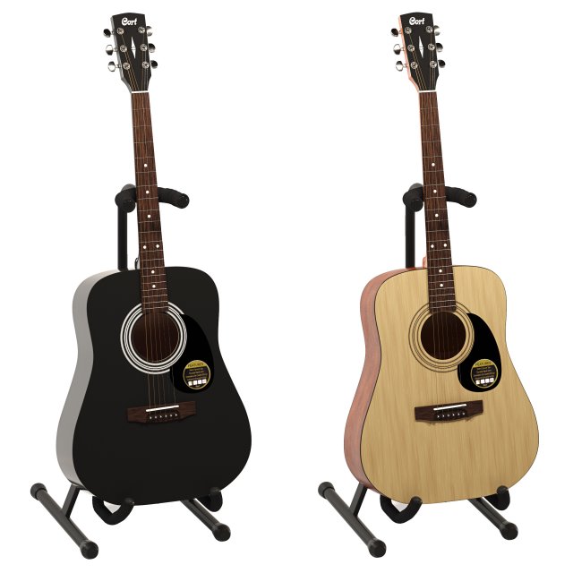 acoustic guitar cort ad810 op 3D Model in Guitar 3DExport