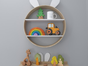 toys and furniture set 3D-Modell
