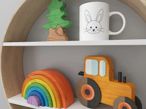toys and furniture set 3D Model