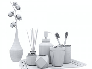 decorative bathroom set Modelo 3D