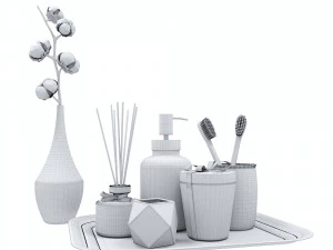 decorative bathroom set 3D Model