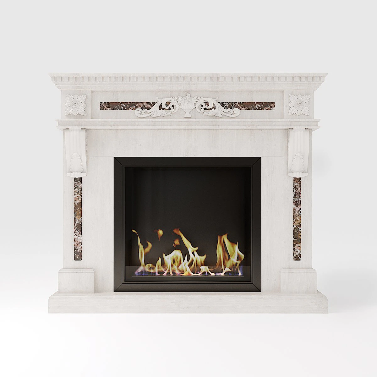 fireplace corsica wt 3D Model .c4d .max .obj .3ds .fbx .stl .blend 