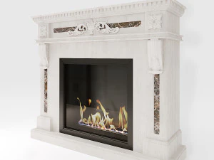 fireplace corsica wt 3D Model