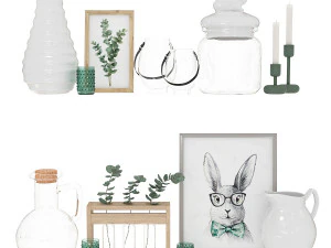 Scandinavische stijlinrichting 3D Model