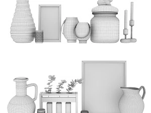 scandinavian style decor 3D Model