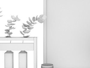scandinavian style decor Modello 3D