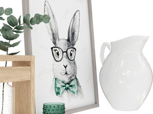 scandinavian style decor Modello 3D