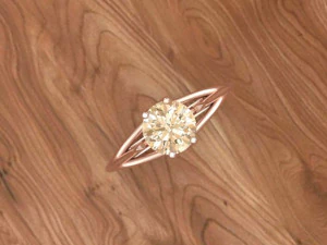 solitaire ring 3D Model