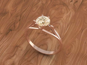 solitaire ring 3D मॉडल