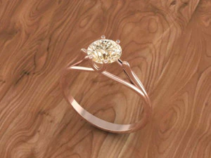 solitaire ring 3D Model