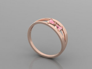 quite engagement ring 3D Modell