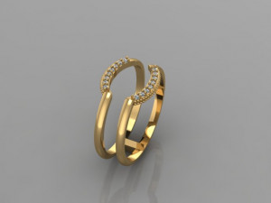 semicircular ring Modèle 3D