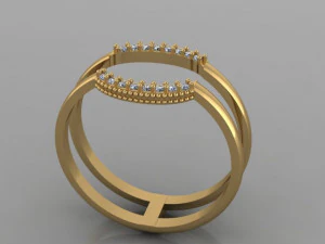 semicircular ring 3D Model