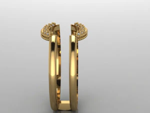 semicircular ring 3D Model