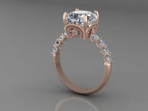 보석 반지 3D 모델