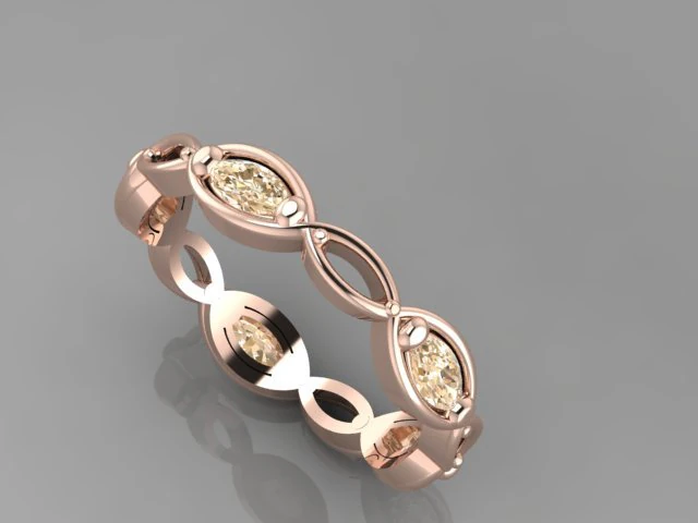 diamond ring 3D Model .c4d .max .obj .3ds .fbx .stl .blend 