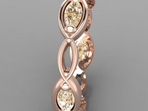 diamond ring Modello 3D