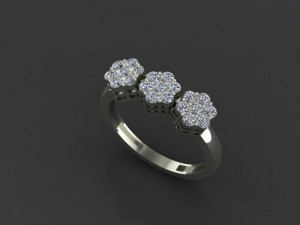 flower ring 3D Модель