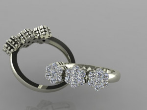 flower ring 3D मॉडल