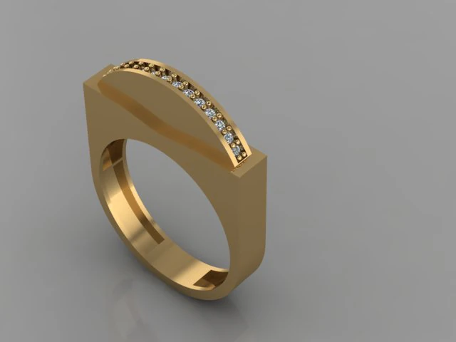 coin in ring 3D Model .c4d .max .obj .3ds .fbx .stl .blend 