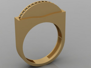 coin in ring Model 3D
