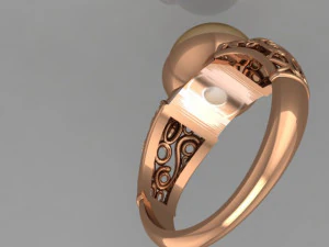 pearls ring 3D Model