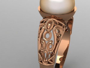 pearls ring 3D 模型