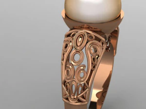 pearls ring 3D Model