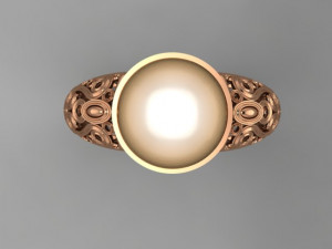 pearls ring 3D 模型