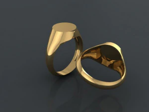 anello d'oro Modello 3D